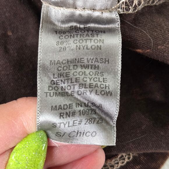 🎄 Daytrip Buckle EUC Faithful True Love lace stud tie dye Vintage top Small - Picture 9 of 16